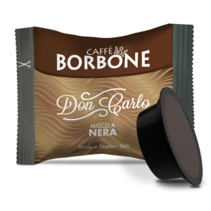 50 CAPSULE CAFFÈ BORBONE "DON CARLO" MISCELA NERA COMP.CON LAVAZZA A MODO MIO