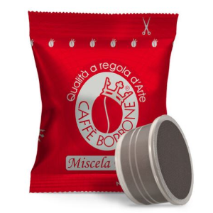 100 CAPSULE CAFFÈ BORBONE MISCELA RED COMP. CON LAVAZZA ESPRESSO POINT