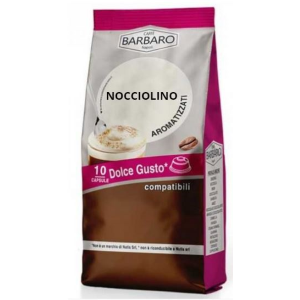 100 CAPSULE CAFFE' BARBARO NOCCIOLINO COMP. CON NESCAFè DOLCE GUSTO