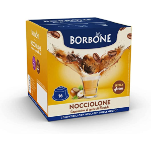 64 CAPSULE CAFFÈ BORBONE NOCCIOLONE COMPATIBILE CON NESCAFÈ  DOLCE GUSTO