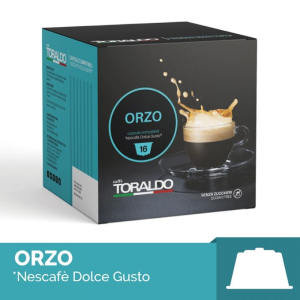 64 CAPSULE CAFFÈ TORALDO ALL'ORZO COMP. CON NESCAFÈ DOLCE GUSTO