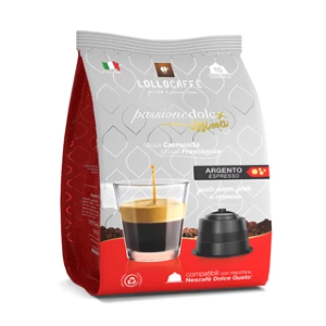 96 CAPSULE LOLLO CAFFÈ PASSIONE DOLCISSIMA ARGENTO COMPATIBILE CON NESCAFÈ DOLCE GUSTO