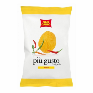 40 BUSTE DI PATATINE SAN CARLO DA 25 GR GUSTO PIÙ GUSTO VIVACE