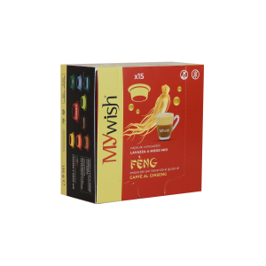 60 CAPSULE DI CAFFÈ AL GINSENG FÈNG MY WISH COMPATIBILE CON LAVAZZA A MODO MIO