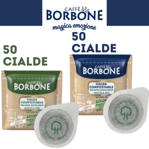 100 (2X50) CIALDE MISTE CAFFÈ BORBONE (50 MISCELA BLU E 50 MISCELA DEK)