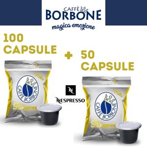 150 (100+50) CAPSULE CAFFÈ BORBONE RESPRESSO MISCELA ORO