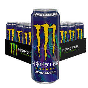 24 LATTINA DI MONSTER ENERGY ZERO SUGAR - LEWIS HAMILTON DA 500 ML