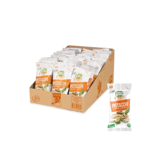 1 CONFEZIONE DA 40 BUSTINE DI PISTACCHI TOSTATI E SALATI APERISNACK B-FRUIT DA 25 GR 