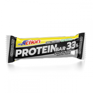 1 CONFEZIONE DA 20 BARRETTE IPERPROTEICHE PROTEIN BAR 33% DA 50 GR CADAUNO AL CIOCCOLATO  PROACTION