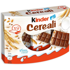 1 CONFEZIONE DA 9 KINDER CEREALI  DA 23,5 GR 