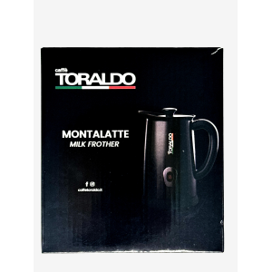 BUNDLE CON CAPPUCCINATORE NERO TORALDO E 3 CONFEZIONI DI CIOCCOLATA(CLASSICA-FONDENTE-LATTE) PURONERO