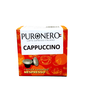 60 CAPSULE PURONERO AL GUSTO CAPPUCCINO COMPATIBILI CON NESPRESSO