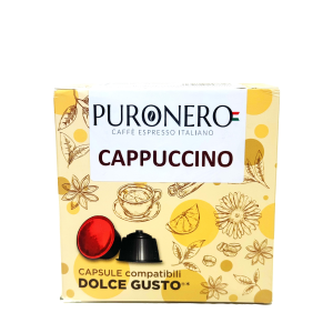 64 CAPSULE PURONERO AL GUSTO DI CAPPUCCINO COMPATIBILI CON NESCAFÈ DOLCE GUSTO