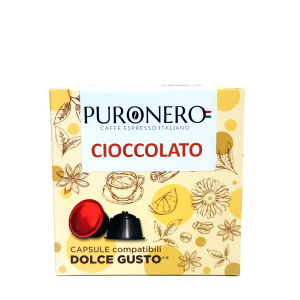 64 CAPSULE PURONERO AL GUSTO DI CIOCCOLATO COMPATIBILI CON NESCAFÈ DOLCE GUSTO