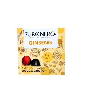 64 CAPSULE PURONERO AL GUSTO DI GINSENG DOLCE COMPATIBILI CON NESCAFÈ DOLCE GUSTO