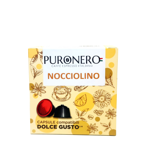 64 CAPSULE PURONERO AL GUSTO DI NOCCIOLINO COMPATIBILI CON NESCAFÈ DOLCE GUSTO