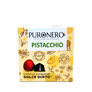 64 CAPSULE PURONERO AL GUSTO DI PISTACCHIO COMPATIBILI CON NESCAFÈ DOLCE GUSTO