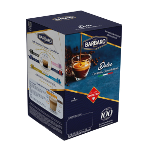 100 CAPSULE CAFFÈ BARBARO MISCELA CREMOSO COMP. CON NESCAFÈ DOLCE GUSTO