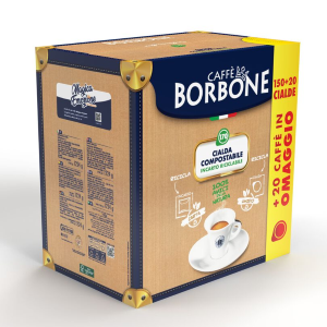 150 CIALDE CAFFÈ BORBONE MISCELA BLU + 20 CIALDE IN OMAGGIO