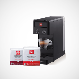 108 CAPSULE IPERESPRESSO ILLY MISCELA CLASSICO + 108 MISCELA INTENSO CON SUPER PROMO MACCHINA ILLY Y3.3 NERA